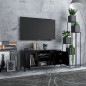 TV-Schrank mit Metallbeinen Schwarz 103,5x35x50 cm TV-Schrank mit Metallbeinen Schwarz 103,5x35x50 cm