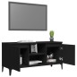 TV-Schrank mit Metallbeinen Schwarz 103,5x35x50 cm TV-Schrank mit Metallbeinen Schwarz 103,5x35x50 cm