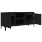 TV-Schrank mit Metallbeinen Schwarz 103,5x35x50 cm TV-Schrank mit Metallbeinen Schwarz 103,5x35x50 cm
