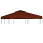 Pavillon-Dachplane mit Kaminabzug 310 g/m² 3x3 m Terrakotta Pavillon-Dachplane mit Kaminabzug 310 g/m² 3x3 m Terrakotta