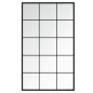 vidaXL Wandspiegel Schwarz 100x60 cm Metall vidaXL Wandspiegel Schwarz 100x60 cm Metall