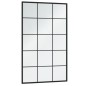 vidaXL Wandspiegel Schwarz 100x60 cm Metall vidaXL Wandspiegel Schwarz 100x60 cm Metall