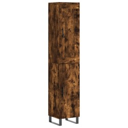 Highboard Räuchereiche 34,5x34x180 cm Holzwerkstoff