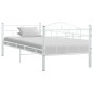 vidaXL Tagesbett-Rahmen Weiß Metall 90×200 cm vidaXL Tagesbett-Rahmen Weiß Metall 90×200 cm