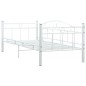 vidaXL Tagesbett-Rahmen Weiß Metall 90×200 cm vidaXL Tagesbett-Rahmen Weiß Metall 90×200 cm