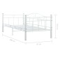 vidaXL Tagesbett-Rahmen Weiß Metall 90×200 cm vidaXL Tagesbett-Rahmen Weiß Metall 90×200 cm