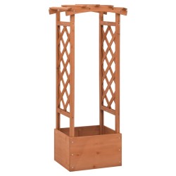 Pflanzkasten mit Spalier 49x39x117 cm Tannenholz
