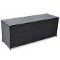 Garden-Auflagenbox Schwarz 150x50x60 cm Poly Rattan Garden-Auflagenbox Schwarz 150x50x60 cm Poly Rattan