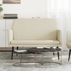 vidaXL Sitzbank Creme 107x80x81 cm Kunstleder