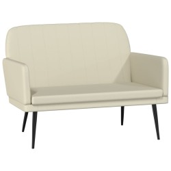 vidaXL Sitzbank Creme 107x80x81 cm Kunstleder