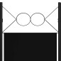 6-tlg. Raumteiler Schwarz 240 x 180 cm 6-tlg. Raumteiler Schwarz 240 x 180 cm