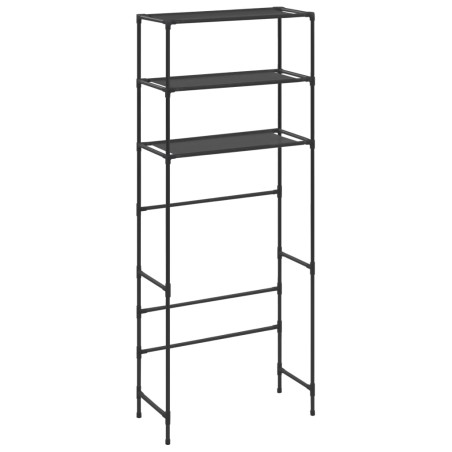 vidaXL Waschmaschinenregal 3 Ablagen Schwarz 69x28x169 cm