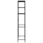 vidaXL Waschmaschinenregal 3 Ablagen Schwarz 69x28x169 cm vidaXL Waschmaschinenregal 3 Ablagen Schwarz 69x28x169 cm