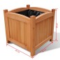 Holz-Hochbeet 30x30x30 cm 2 Stk. Holz-Hochbeet 30x30x30 cm 2 Stk.