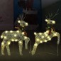 LED-Rentiere 2 Stk. Gold 40 LEDs LED-Rentiere 2 Stk. Gold 40 LEDs