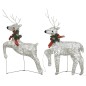 LED-Rentiere 2 Stk. Gold 40 LEDs LED-Rentiere 2 Stk. Gold 40 LEDs