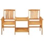 vidaXL Gartenstühle mit Teetisch 159x61x92 cm Massivholz Akazie vidaXL Gartenstühle mit Teetisch 159x61x92 cm Massivholz Akazie