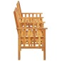 vidaXL Gartenstühle mit Teetisch 159x61x92 cm Massivholz Akazie vidaXL Gartenstühle mit Teetisch 159x61x92 cm Massivholz Akazie