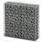Steinkorb Gabione mit Deckeln Verzinkter Draht 100×100×30 cm Steinkorb Gabione mit Deckeln Verzinkter Draht 100×100×30 cm