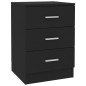 Nachttische 2 Stk. Schwarz 38x35x56 cm Holzwerkstoff Nachttische 2 Stk. Schwarz 38x35x56 cm Holzwerkstoff