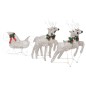 vidaXL LED-Rentier mit Schlitten Weihnachtsdeko 100 LEDs Outdoor Gold vidaXL LED-Rentier mit Schlitten Weihnachtsdeko 100 LEDs Outdoor Gold