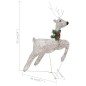vidaXL LED-Rentier mit Schlitten Weihnachtsdeko 100 LEDs Outdoor Gold vidaXL LED-Rentier mit Schlitten Weihnachtsdeko 100 LEDs Outdoor Gold
