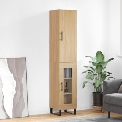 Highboard Sonoma-Eiche 34,5x34x180 cm Holzwerkstoff