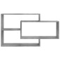 Wandregale Betongrau 104x20x58,5 cm Holzwerkstoff Wandregale Betongrau 104x20x58,5 cm Holzwerkstoff