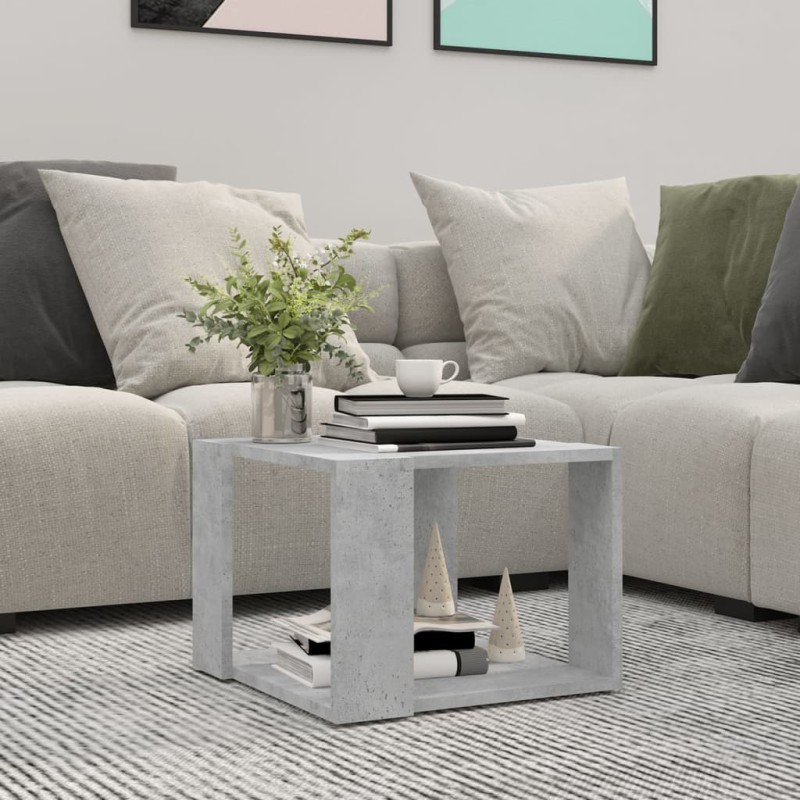 Couchtisch Betongrau 40x40x30 cm Holzwerkstoff Couchtisch Betongrau 40x40x30 cm Holzwerkstoff