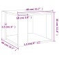 Couchtisch Betongrau 40x40x30 cm Holzwerkstoff Couchtisch Betongrau 40x40x30 cm Holzwerkstoff