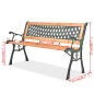 vidaXL Gartenbank 122 cm Holz vidaXL Gartenbank 122 cm Holz