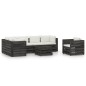 vidaXL 7-tlg. Garten-Lounge-Set mit Kissen Grau Imprägniertes Holz vidaXL 7-tlg. Garten-Lounge-Set mit Kissen Grau Imprägniertes Holz