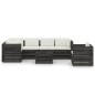 vidaXL 7-tlg. Garten-Lounge-Set mit Kissen Grau Imprägniertes Holz vidaXL 7-tlg. Garten-Lounge-Set mit Kissen Grau Imprägniertes Holz