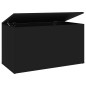 Aufbewahrungstruhe Schwarz 84x42x46 cm Holzwerkstoff Aufbewahrungstruhe Schwarz 84x42x46 cm Holzwerkstoff