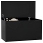 Aufbewahrungstruhe Schwarz 84x42x46 cm Holzwerkstoff Aufbewahrungstruhe Schwarz 84x42x46 cm Holzwerkstoff