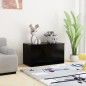 Aufbewahrungstruhe Schwarz 84x42x46 cm Holzwerkstoff Aufbewahrungstruhe Schwarz 84x42x46 cm Holzwerkstoff