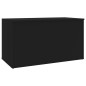 Aufbewahrungstruhe Schwarz 84x42x46 cm Holzwerkstoff Aufbewahrungstruhe Schwarz 84x42x46 cm Holzwerkstoff