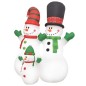 vidaXL Aufblasbare Schneemann-Familie mit LEDs 240 cm vidaXL Aufblasbare Schneemann-Familie mit LEDs 240 cm