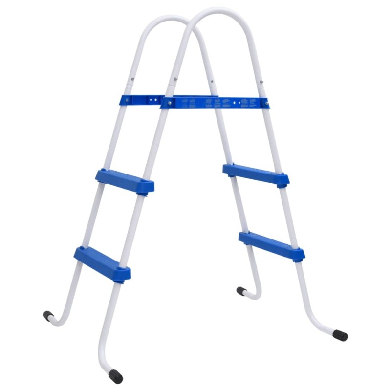 vidaXL Pool-Leiter Blau und Weiß 84 cm Stahl vidaXL Pool-Leiter Blau und Weiß 84 cm Stahl