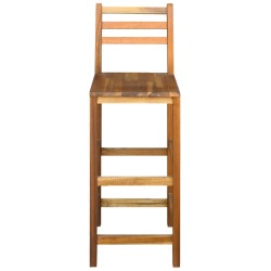 Barhocker 2 Stk. Massivholz Akazie