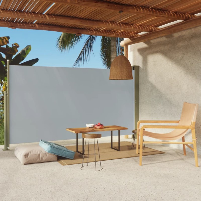 Seitenmarkise Ausziehbar 170x300 cm Grau Seitenmarkise Ausziehbar 170x300 cm Grau