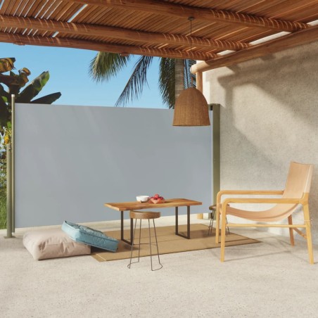 Seitenmarkise Ausziehbar 170x300 cm Grau