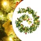 Weihnachtsgirlande mit LED-Lichtern Grün 2,7 m PVC Weihnachtsgirlande mit LED-Lichtern Grün 2,7 m PVC