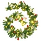 Weihnachtsgirlande mit LED-Lichtern Grün 2,7 m PVC Weihnachtsgirlande mit LED-Lichtern Grün 2,7 m PVC