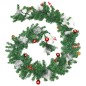 Weihnachtsgirlande mit LED-Lichtern Grün 2,7 m PVC Weihnachtsgirlande mit LED-Lichtern Grün 2,7 m PVC