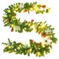 Weihnachtsgirlande mit LED-Lichtern Grün 2,7 m PVC Weihnachtsgirlande mit LED-Lichtern Grün 2,7 m PVC