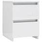 vidaXL Nachttische 2 Stk. Hochglanz-Weiß 30×30×40 cm Holzwerkstoff vidaXL Nachttische 2 Stk. Hochglanz-Weiß 30×30×40 cm Holzwerkstoff