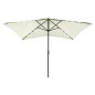 Sonnenschirm mit LEDs und Stahl-Mast Sandfarben 2x3 m Sonnenschirm mit LEDs und Stahl-Mast Sandfarben 2x3 m