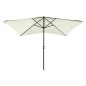 Sonnenschirm mit LEDs und Stahl-Mast Sandfarben 2x3 m Sonnenschirm mit LEDs und Stahl-Mast Sandfarben 2x3 m