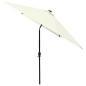 Sonnenschirm mit LEDs und Stahl-Mast Sandfarben 2x3 m Sonnenschirm mit LEDs und Stahl-Mast Sandfarben 2x3 m